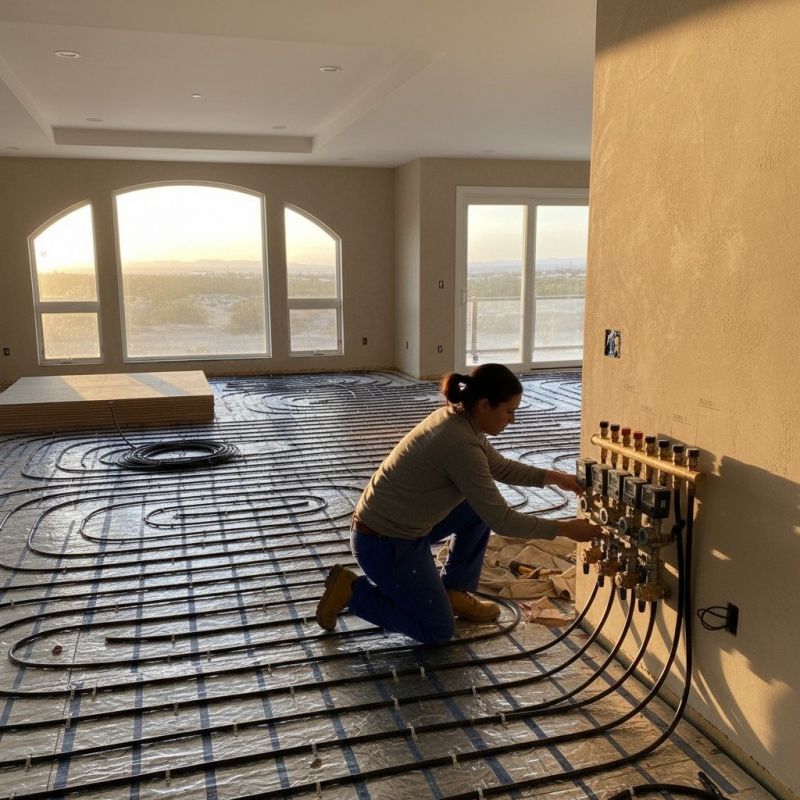 Wall Heating Installation detail