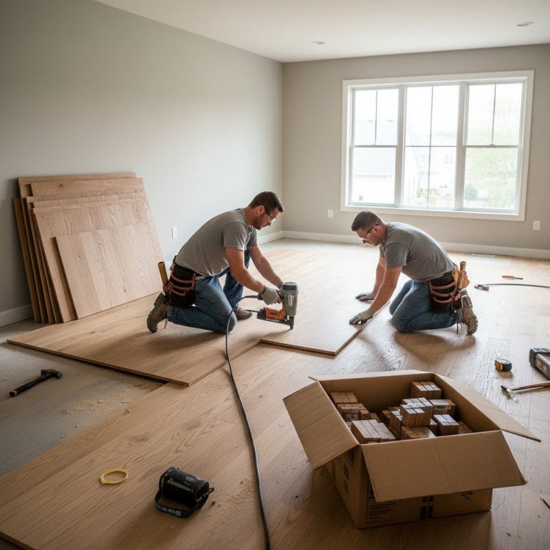 Tiger Wood Floor Installation